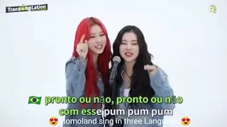 Momoland Part 1# Sing in three Languages 😍🥰😘#Funny Moment.