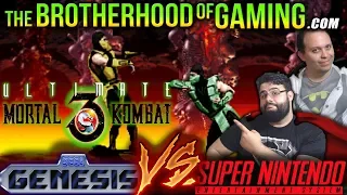 Ultimate Mortal Kombat 3 - Sega Genesis vs Super Nintendo / The Brotherhood of Gaming