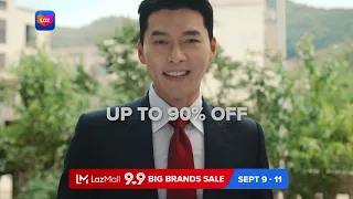 Join Hyun Bin on SEPTEMBER 9-11, at the 9.9 #LazMallBigBrandsSale!