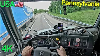 POV Truck Driving USA 4K Pennsylvania #trucking