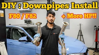 How To Install BMW F80 M3 F82 M4 Downpipes