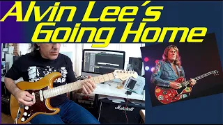 Alvin Lee´s Going Home. Tutorial y sesión de práctica. Intro Ten Years After 1969 Woodstock.