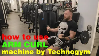 How to use  ARM CURL by Technogym