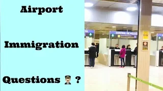 Customs & Immigration Questions | At Airport | Schengen Visa | In Hindi | 👨🏻‍✈️✈️