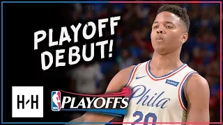 Markelle Fultz Full Game 1 Highlights 76ers vs Heat 2018 Playoffs - Playoff DEBUT!