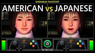 Shenmue Passport (Dreamcast vs Dreamcast) Regional Differences