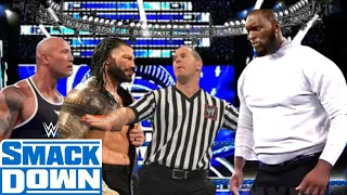 WWE - Roman Reigns And The Rock vs. Omos: Handicap Match: SmackDown Live: July 11, 2021