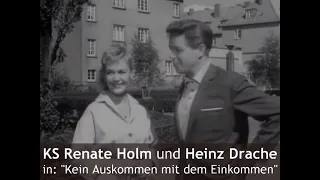 Renate Holm mit Heinz Drache im Film "Kein Auskommen mit dem Einkommen"