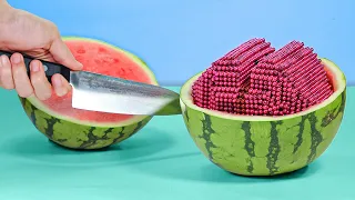 Strange Fruits : What should I make with that Watermelon? - Magnet Stop Motion & Satisfying video