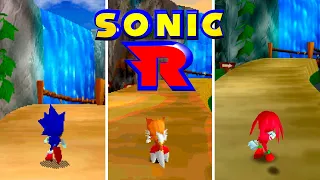 Sonic R - Versions Comparison - Saturn, Windows 98 and GameCube