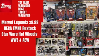 Toy Hunt Walmart Ross Target Marvel Legends $9.99 NECA TMNT Restock Star Wars Hot Wheels WWE & AEW