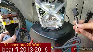 D2 laser pro 20 Watt AES beat fi 2013-2016 PNP sinar otomotif