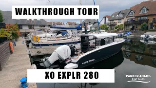 XO Boat Walkthrough Tour - Mercury Verado 350HP Outboard with lots of extras - Similar to Axopar 28