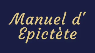 Livre audio- Manuel d'Epictète