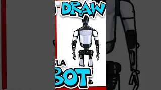 How To Draw A Tesla Robot#art #shorts