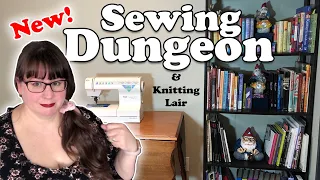 I Made a Sewing Dungeon! (and Knitting Lair) | Basement Makeover