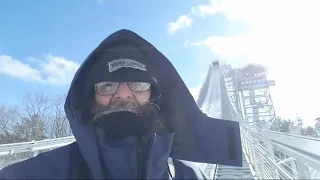 LIVE ON THE PINE MOUNTAIN SKI JUMP WITH A -25 WINDCHILL! | Jason Asselin