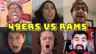 NINERS LIVE REACTIONS VS RAMS | BEST COMPILATION | 49ERS FANS CHANNEL