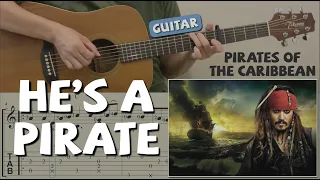 He's a Pirate / Pirates of the Caribbean (Guitar) [Notation + TAB]