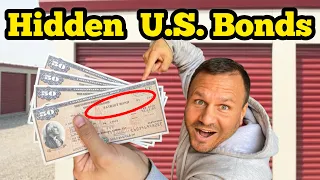 FOUND HIDDEN US BONDSI Bought Abandoned Storage Unit Opening Mystery Boxes Storage Wars