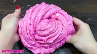 PINK VS BLUE! Mixing Random Things into GLOSSY Slime! Satisfying Slime Videos #55