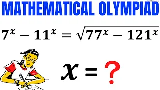 Can you solve for x? | Learn how to solve the difficult equation quickly | Math Olympiad Training