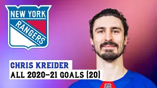Chris Kreider (#20) All 20 Goals of the 2020-21 NHL Season