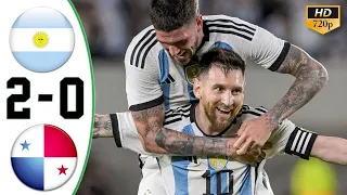 Messi FreeKick Goal 🔥 Argentina vs Panama 2-0 All Goals & Highlights 2023