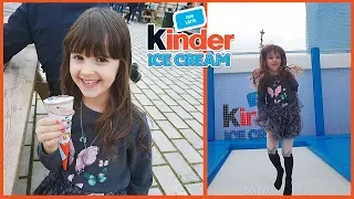 PROVIAMO I KINDER ICE CREAM! 😋 (gelati Kinder 😍)  *Salti di gioia per Alyssa*