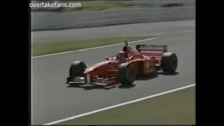 Eddie Irvine Passes Michael Schumacher, Mika Hakkinen and Jacques Villeneuve - 1997 Suzuka GP