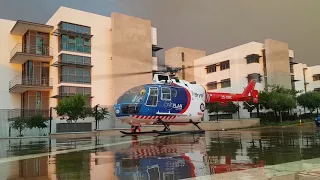 BO105 Startup and Takeoff