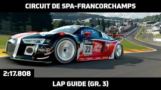 Gran Turismo Sport - Daily Race Lap Guide - Circuit de Spa-Francorchamps - Audi R8 LMS Gr. 3