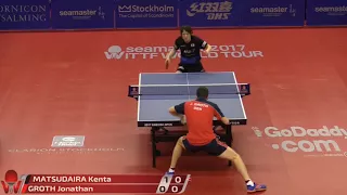 2017 Swedish Open (MS-R16) MATSUDAIRA Kenta Vs GROTH Jonathan [Full Match/720p]