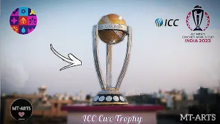 How To Make ICC Cricket World Cup Trophy | ICC world cup trophy--(realistic replica model)