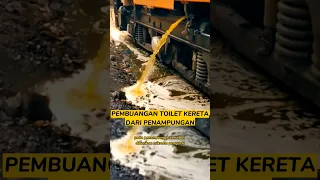 Pembuangan Kotoran Kereta Dari Penampungan? #keretaapi #kereta