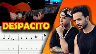 Despacito Luis Fonsi Guitar Tutorial Tabs