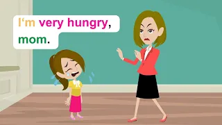 Ella is very hungry - Comedy Animated Story - Ella English