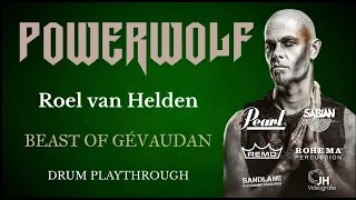 POWERWOLF - Beast Of Gévaudan. Drum Playthrough by Roel van Helden