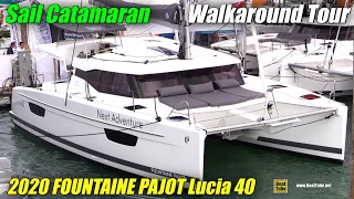 2020 Fountaine Pajot Lucia 40 Sail Catamaran - Walkaround Tour - 2020 Miami Boat Show