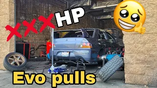 EVO 9 ON DYNO/ PULLS HARD