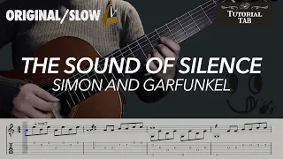 The Sound of Silence - Simon and Garfunkel (Fingerstyle Tutorial with TAB)