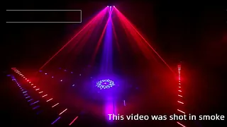 Laser Show Luz de Palco 9 olhos/raios RGB 500mw