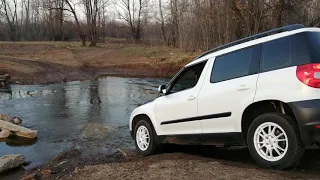 Шкода йети на бездорожье