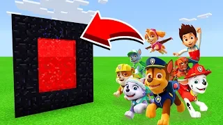 How To Make A Portal To The PAW PATROL DIMENSION in Minecaft Pocket Edition/MCPE