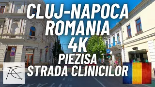 🌎 Cluj-Napoca, Romania. Strada Marginasa, Piezisa, Strada Clinicilor. Cluj 4K. Scenic Drive In Cluj.