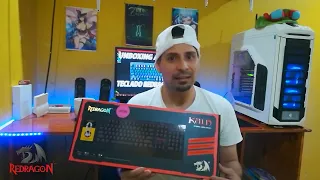 Redragon K557 RGB , teclado mecánico  / Unboxing / Review & Test  ( 104 Teclas )