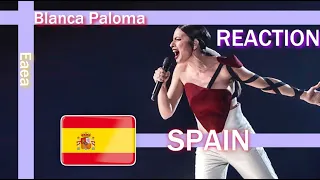 EuroFreaks react to Spain 🇪🇸 - Eurovision 2023 (Blanca Paloma - Eaea)