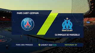 FIFA 22 | Paris SG vs Marseille - Parc Des Princes | 17 April 2022 | Gameplay