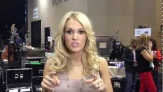 2013 ACM Awards Fan Rehearsal Question - Carrie Underwood