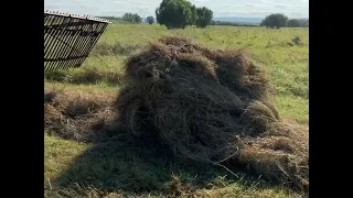 Самодельные грабли-волокуши на МТЗ 82.1/Homemade rake-shovel at MTZ 82.1